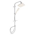 Душевая система ZEIN Z1002, тропическая и ручная лейка, шланги, стойка, мыльница, хром 5478299 - фото 17126903