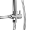 Душевая система ZEIN Z1002, тропическая и ручная лейка, шланги, стойка, мыльница, хром 5478299 - фото 17126908