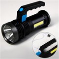 Фонарь ручной аккумуляторный, 3 и 1.5 Вт, 1200 мАч, USB, COB , 4 режима, индикатор заряда 6117057 - фото 17127261
