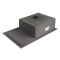 Мойка кухонная AFLORN AF97851F-L, врезная, левая, S=3,0 и 0,8 мм, 78х51х22 см, сифон, графит 6957254 - фото 17127973