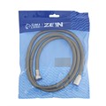 Душевой шланг ZEIN Z45PS, растягивающейся, 150-200 см, гайки металл 1/2", нержавеющая сталь   548239 5482391 - фото 17128731