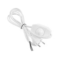 Шнур сетевой с диммером для бра, 100 Вт, 1,5 м, белый 7077017 - фото 17129346