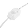 Шнур сетевой с диммером для бра, 100 Вт, 1,5 м, белый 7077017 - фото 17129347