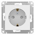 Розетка SE ATLASDESIGN, 16 А, 250 В, встраиваемая, с з/к, шторки, IP20, белая, ATN000145 7085400 - фото 17129394