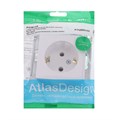 Розетка SE ATLASDESIGN, 16 А, 250 В, встраиваемая, с з/к, IP20, белая, ATN000143 7085401 - фото 17129400
