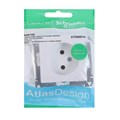 Розетка SE ATLASDESIGN, 16 А, 250 В, встраиваемая, без з/к, IP20, белая, ATN000141 7085402 - фото 17129404