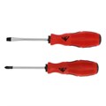 Набор отверток ЛОМ, магнит, двухкомпонентные рукоятки, PH2/SL6 х 75 мм, 2 шт. 5429974 - фото 17129419