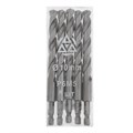 Сверло по металлу "Волжский инструмент", шестигр. хв., 10х133 мм, Р6М5, 5 шт., ГОСТ 10902-77 7321986 - фото 17130352