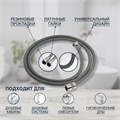 Душевой шланг ZEIN Z08SH, 150 см, антиперекручивание, латунные гайки, темно-серый 5482427 - фото 17130905