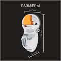 Держатель для душевой лейки ZEIN Z74, на вакуумной присоске, пластик, хром/оранжевый 6996281 - фото 17131082