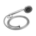 Набор для душа ZEIN Z0205, шланг 150 см, гайки металл, держатель, лейка 5 режимов, хром 6931446 - фото 17131153