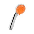 Набор для душа ZEIN Z0905, шланг 150 см, держатель, лейка 5 режимов, оранжевый/хром 6931454 - фото 17131242