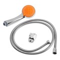 Набор для душа ZEIN Z0905, шланг 150 см, держатель, лейка 5 режимов, оранжевый/хром 6931454 - фото 17131247