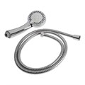 Набор для душа ZEIN Z1005, шланг 150 см, держатель, лейка 5 режимов, белый/хром 6931455 - фото 17131261