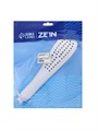 Душевая лейка ZEIN Z0202, 1 режим, 63х250 мм, пластик, цвет белый/хром 7182289 - фото 17133047