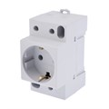 Розетка модульная SE DEKraft, 16 А, 250 В, на DIN-рейку, с з/к, IP20, белая, РМ-102 7612647 - фото 17133576