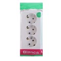 Розетка тройная SE Blanca, 16 А, 250 В, накладная, с з/к, IP20, белая, BLNRA010311 7612718 - фото 17133612