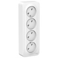 Розетка четверная SE Blanca, 16 А, 250 В, накладная, без з/к, IP20, белая, BLNRA000411 7612727 - фото 17133614