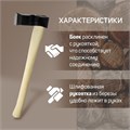 Колун кованный ТУНДРА, деревянное топорище, 1.7 кг 7660754 - фото 17134491