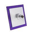 Лейка стационарная, квадратная Z0154, 15х15 см, 1 режим, пластик, цвет фиолетовый/хром 7188111 - фото 17135172