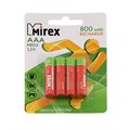 Аккумулятор Mirex, Ni-Mh, AAA, HR03-4BL, 1.2В, 800 мАч, блистер, 4 шт. 7750042 - фото 17135494