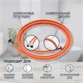 Душевой шланг ZEIN Z07PO, 150 см, с пластиковой конусообразной гайкой, ПВХ, оранжевый 5482398 - фото 17135646