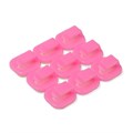 Держатель самоклеящийся для проводов и гирлянд ТУНДРА krep, 15х15х10 мм, розовый, 9 шт. 7514365 - фото 17136542