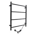 Полотенцесушитель электрический ТЕРА "Электра", 500х600 мм, 4 перекладины, черный 7810197 - фото 17137299