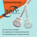 Аэратор ZEIN, с регулировкой потока, на гибком шланге,190мм, 3 режима, пластик, белый 7364865 - фото 17138443
