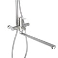 Душевая система ZEIN ZS-2, смеситель, тропическая и ручная лейка, нержавеющая сталь, сатин 7663764 - фото 17138728