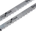 Пилки для лобзиков ТУНДРА, по дереву, прямой рез, HCS, 75/100 х 2.5 мм, 2 шт. 7347461 - фото 17139377
