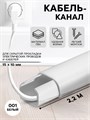 Кабель-канал 15х10мм 2,2м "Деконика"  001 Белый 9159813 - фото 17140404