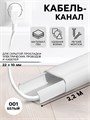Кабель-канал 22х10мм 2,2м "Деконика" 001 Белый 9159815 - фото 17140406