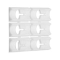 Держатель самоклеящийся для проводов и гирлянд ТУНДРА, 28х16х9 мм, цвет белый, 12 шт. 7993194 - фото 17140631