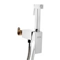 Смеситель с гигиеническим душем ZEIN, картридж керамика 35 мм, латунь, хром 7443399 - фото 17141497