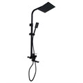 Душевая система ZEIN Z1006, смеситель, тропическая и ручная лейка, стойка, черный 7439517 - фото 17143416