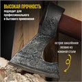 Топор охотничий кованый ТУНДРА ПРОФИ, топорище высшего сорта "дуб" воск, с чехлом, 800 г 9353056 - фото 17143964
