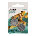 Батарейка литиевая Mirex, CR2032-2BL, 3В, блистер, 2 шт. 9377645 - фото 17144126