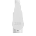 Смеситель для кухни ZEIN Z2504, однорычажный, картридж 40 мм, нержавеющая сталь, белый 9155702 - фото 17145569