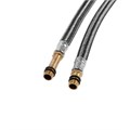 Подводка гибкая для смесителя ZEIN, фибро-нейлон, 1/2", М10, 60 см, набор 2 шт, черная 9103414 - фото 17145997