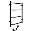 Полотенцесушитель электрический ZEIN PE-05, "Виктория", 400х600 мм, 4 перекладины, черный 9406549 - фото 17146032