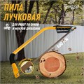 Пила лучковая ТУНДРА, "волчий зуб" для быстрого пила по сухой и мокрой древесине, 600 мм 9197352 - фото 17146940