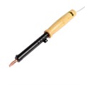 Паяльник ТУНДРА, ЭПСН, деревянная рукоятка, клиновидное жало d=6.2 мм, 80 Вт, 220 В 9132759 - фото 17147090