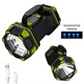 Фонарь прожекторный аккумуляторный, 4800 мАч, LED, 8 режимов, 18.5 х 9.5 см 9398539 - фото 17147187