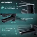 Смеситель для ванны ZEIN Z2649F, короткий излив, душевой набор,  нержавеющая сталь, черный 9278941 - фото 17147856