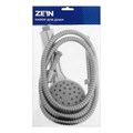 Набор для душа ZEIN Z0104, шланг 150 см, гайки металл, втулка пластик, лейка 1 режим 9234744 - фото 17148346