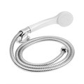 Набор для душа ZEIN Z0103, шланг 150 см, гайки пластик, лейка 1 режим, держатель, белый 9234743 - фото 17148403