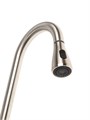 Смеситель для кухни ZEIN Z2940, выдвижной излив, 2 режима, картридж 35 мм, нерж.сталь, сатин 9441876 - фото 17154672