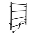Полотенцесушитель электрический ZEIN PE-03, "Электра", 500х600 мм, 4 перекладины, черный 9406560 - фото 17154793