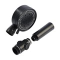 Набор для душа ZEIN Z2715, шланг 150 см, самоклеящийся держатель, лейка 5 режимов, черный 9417656 - фото 17154839